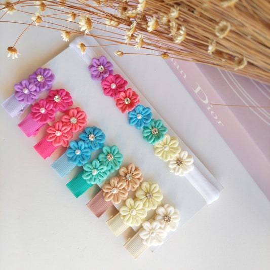 Diadem / Hair clips flower