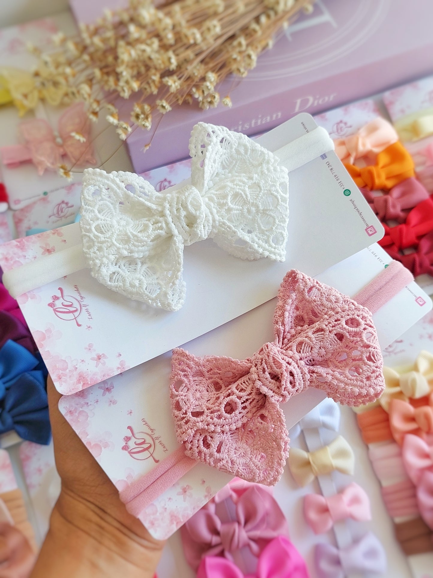 Diadema renda love