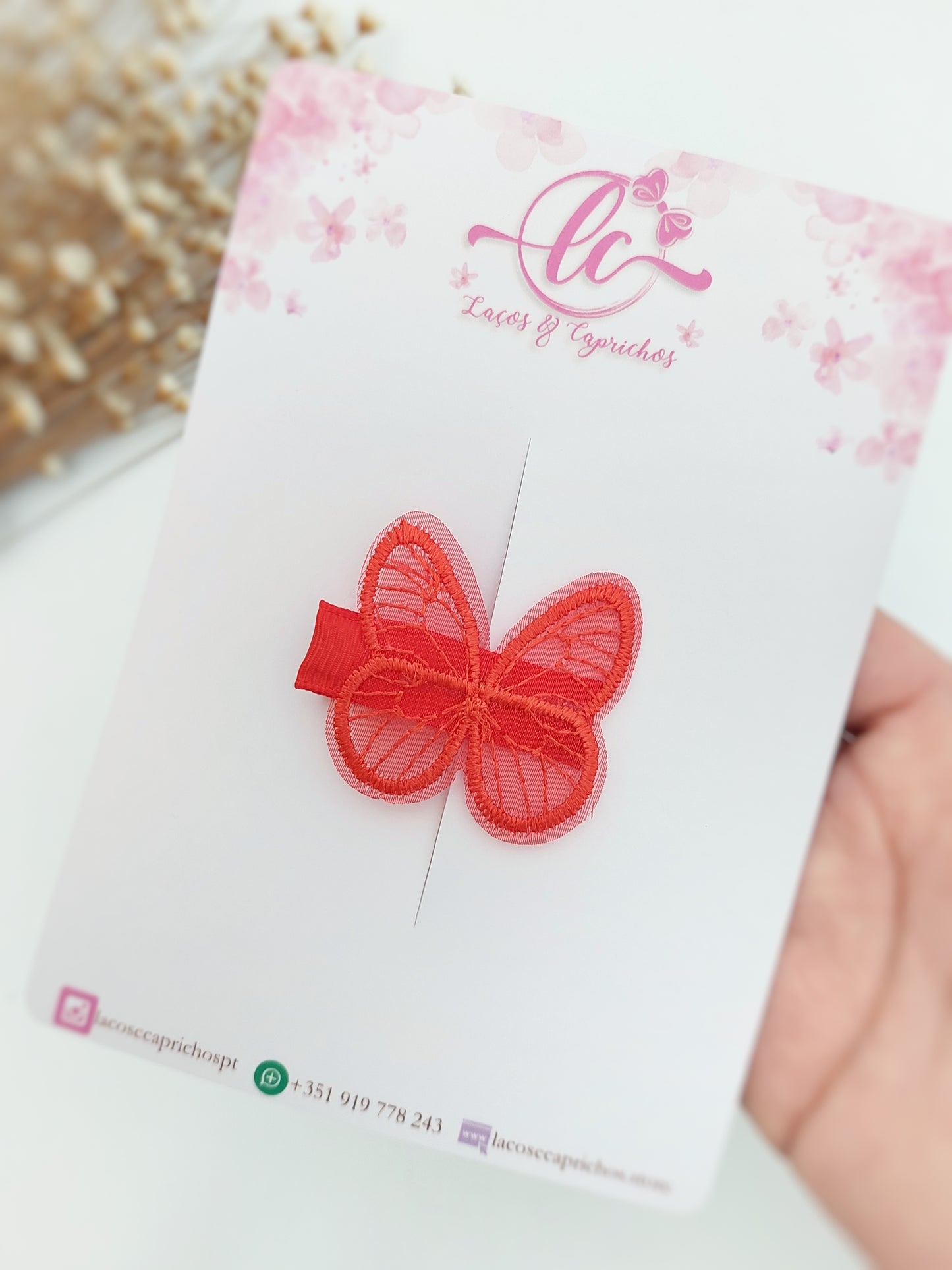 Pinzas para el pelo de mariposa