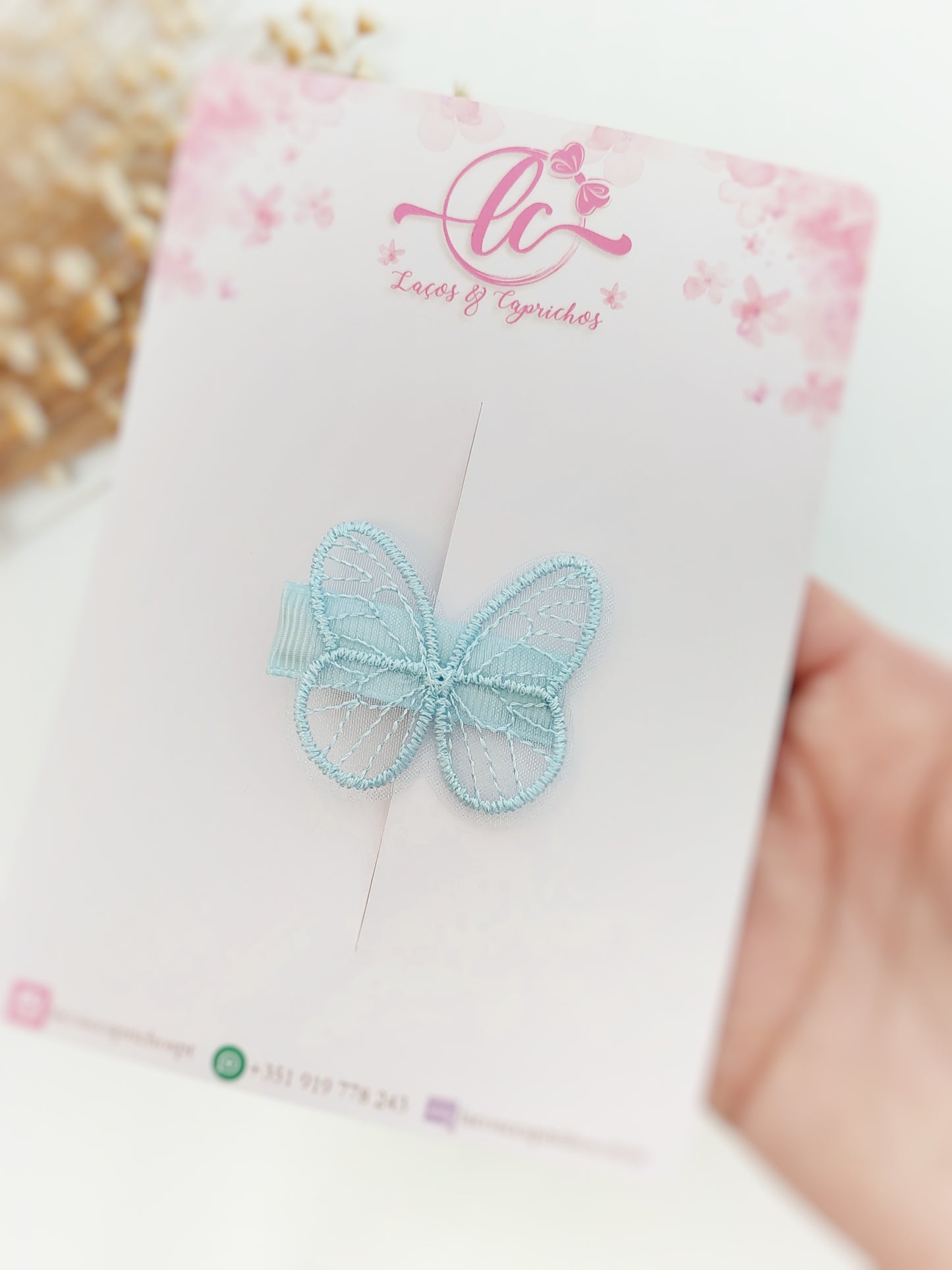 Pinzas para el pelo de mariposa