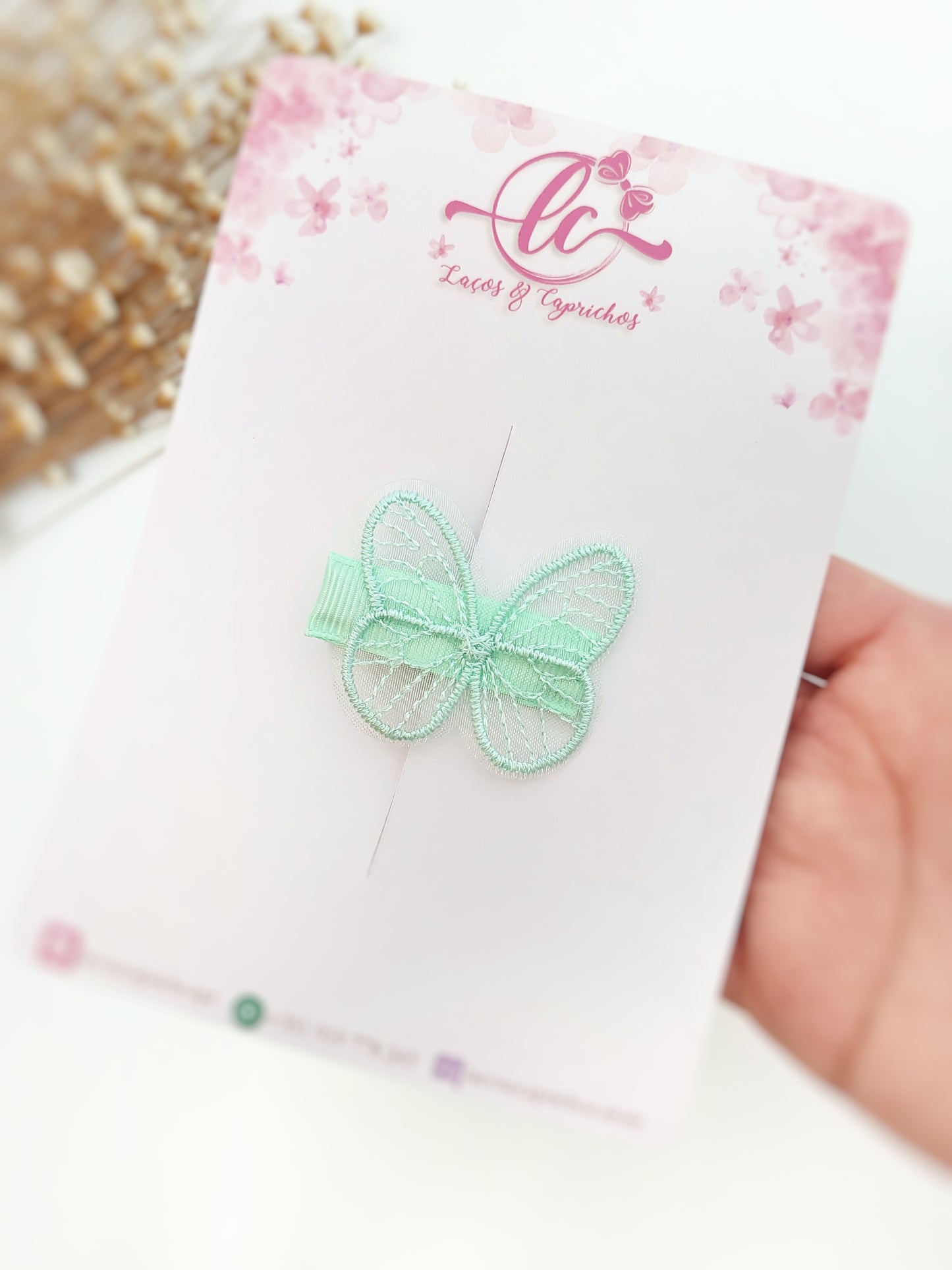 Pinzas para el pelo de mariposa