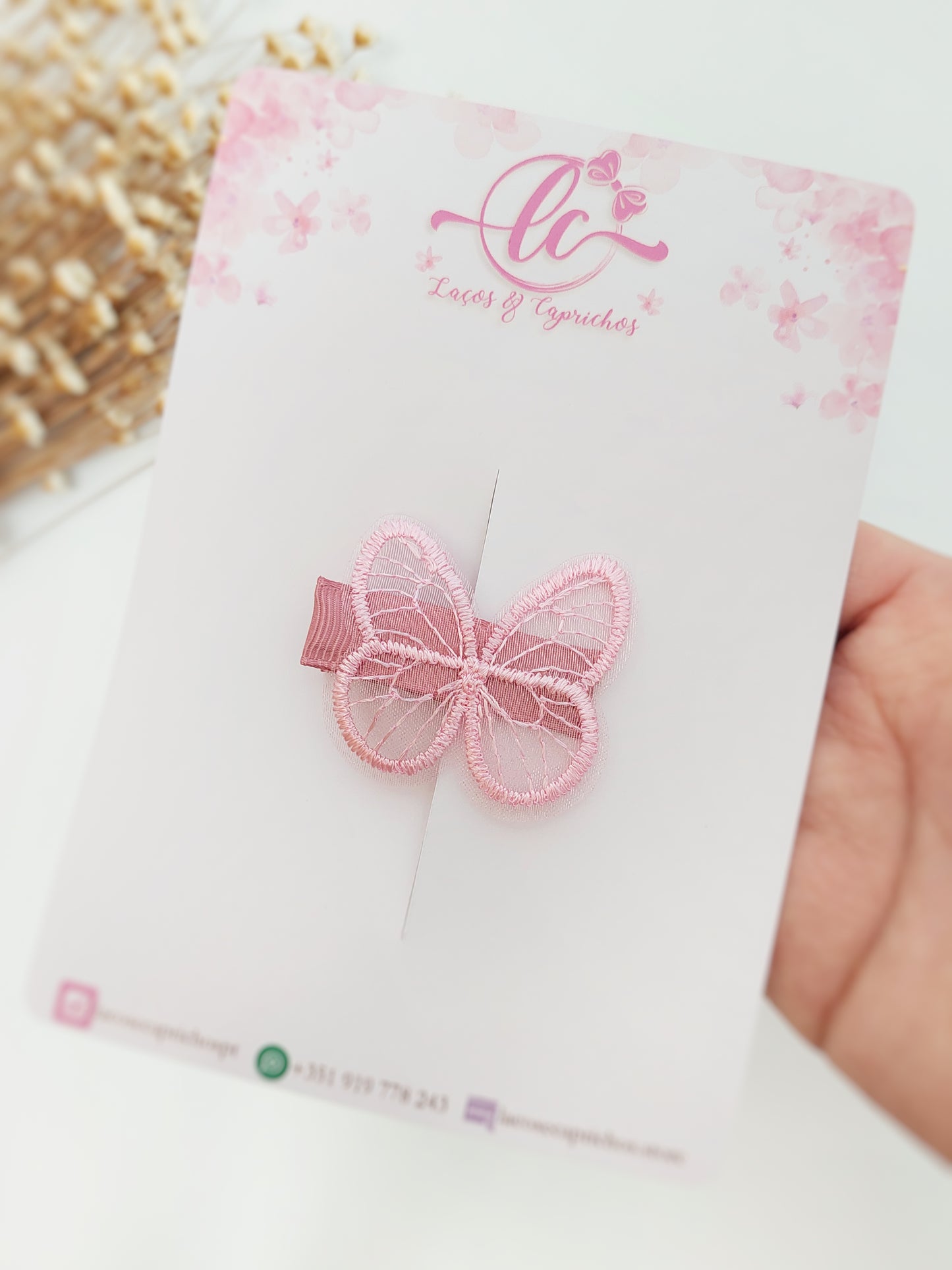 Pinzas para el pelo de mariposa