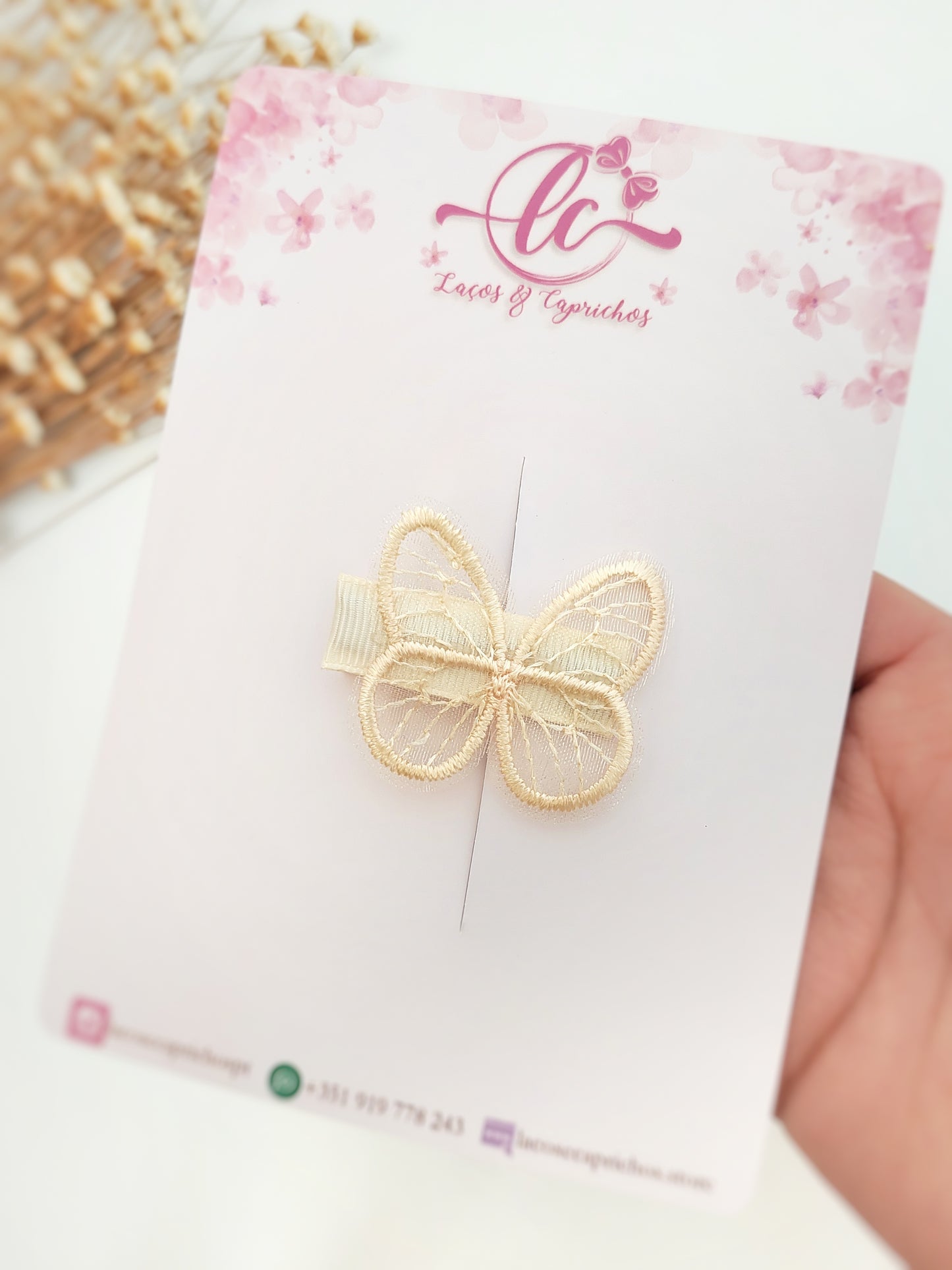 Pinzas para el pelo de mariposa