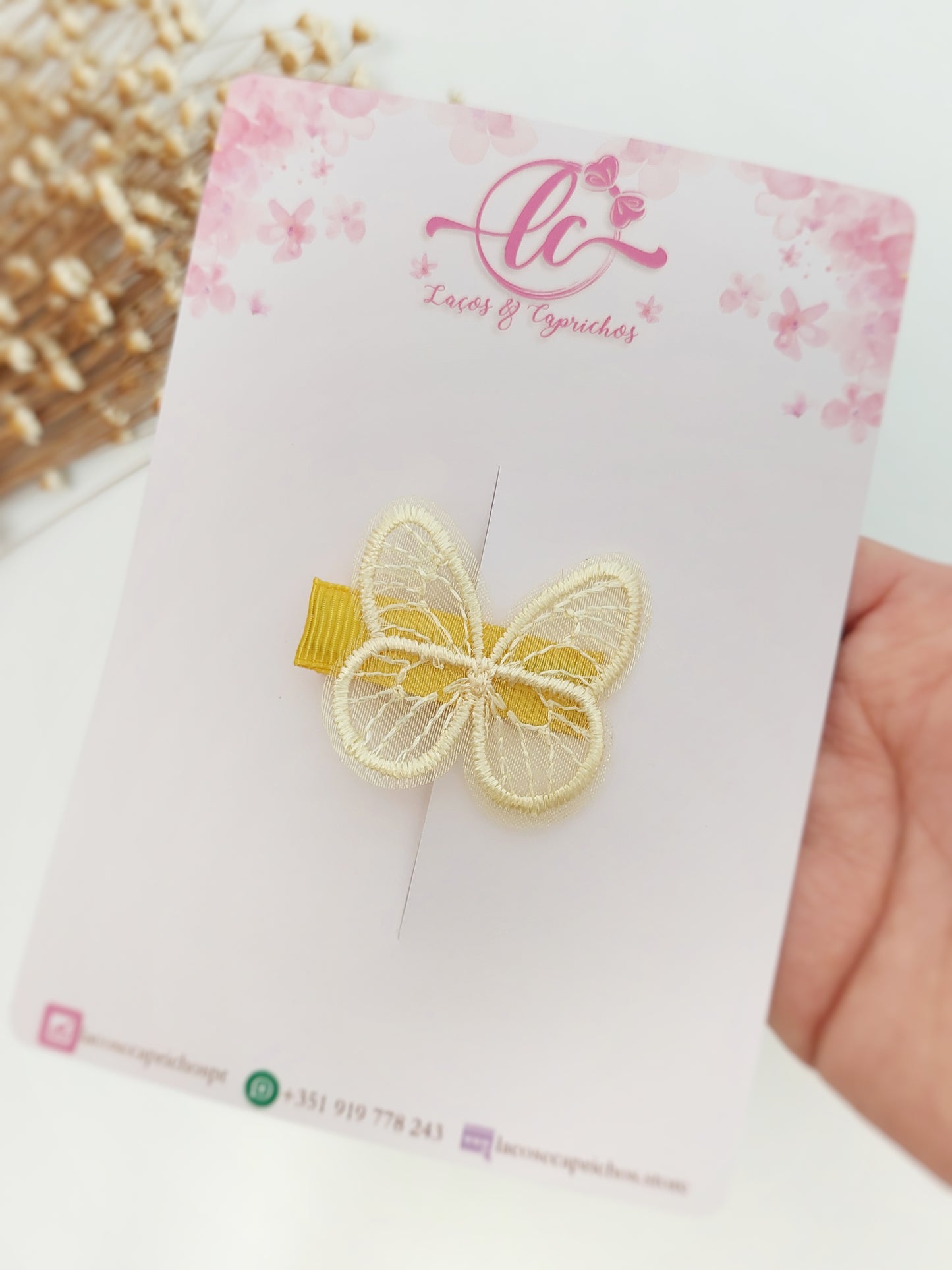 Pinzas para el pelo de mariposa