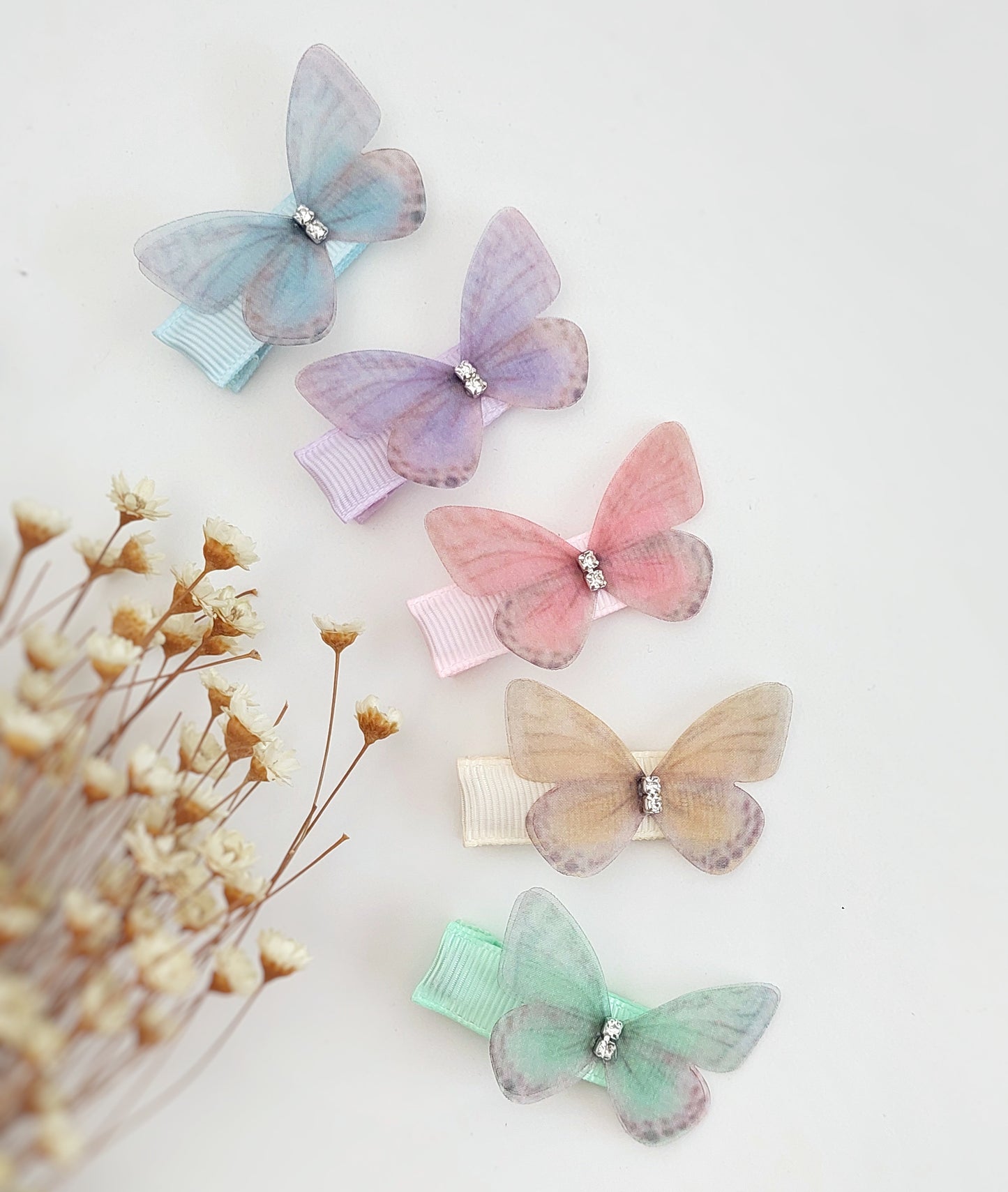 Butterfly hair clips