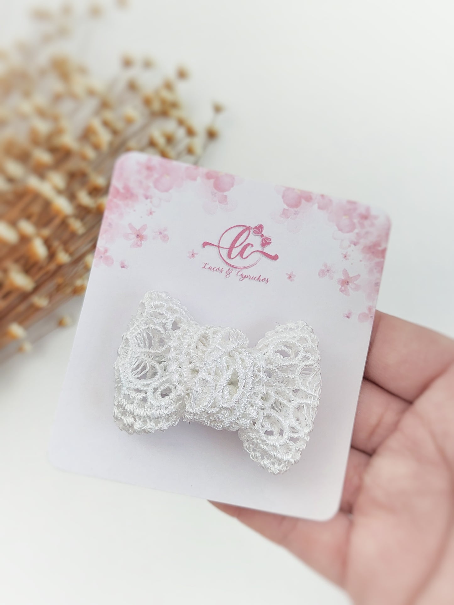 Diadema de encaje de amor