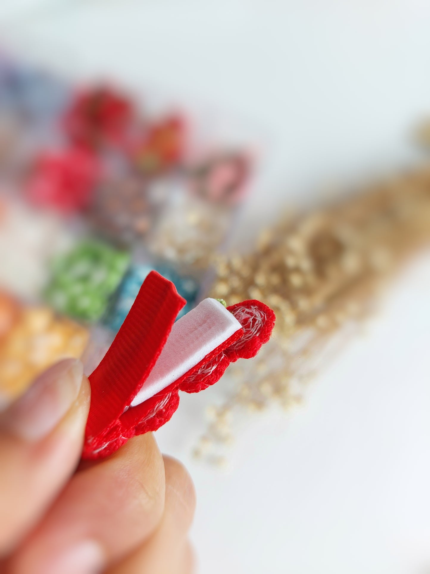 Ganchos Frutas para Bebé Recém-Nascida – Hair Clips Pequenos e Antiderrapantes (4cm)