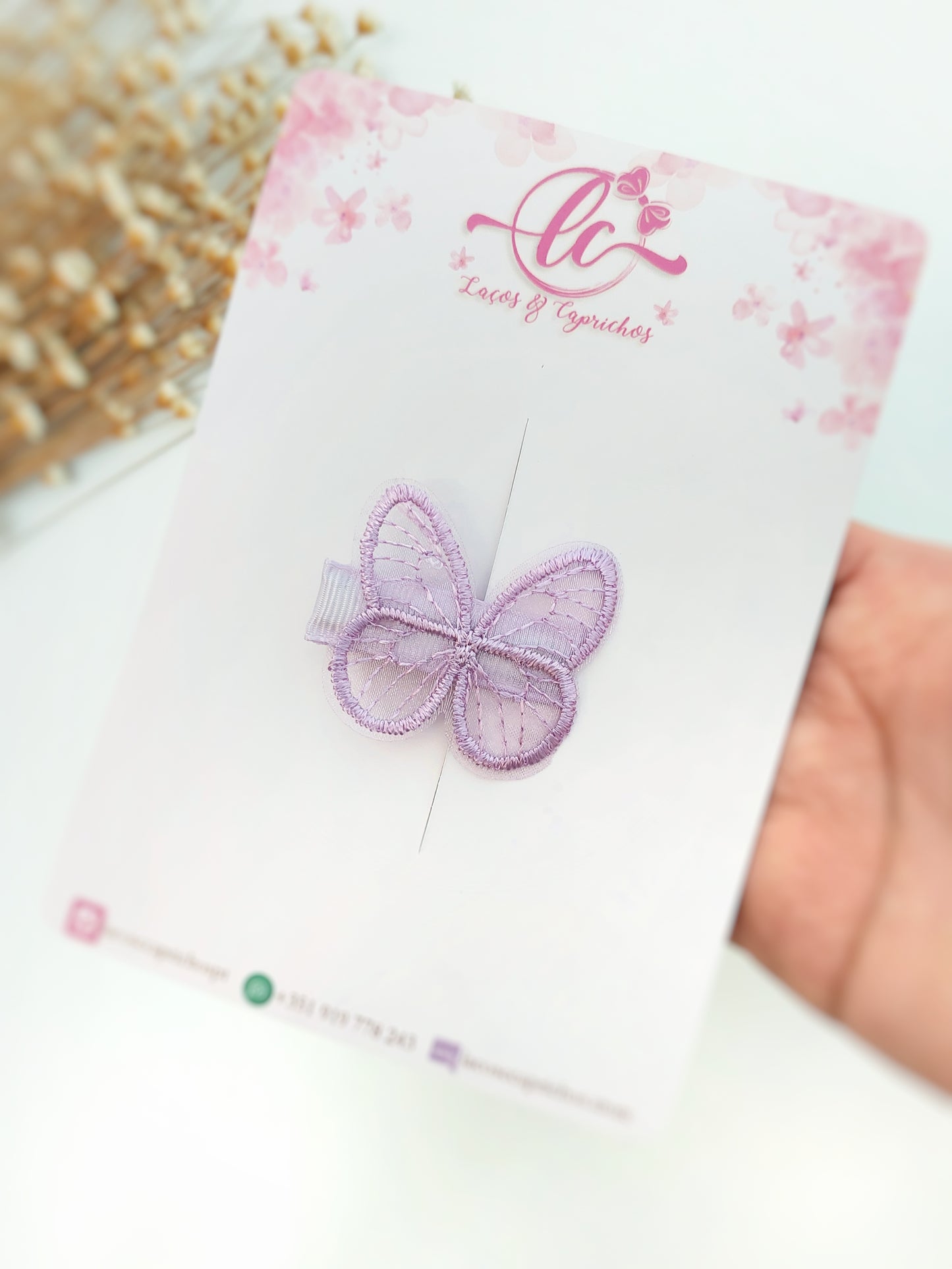 Pinzas para el pelo de mariposa