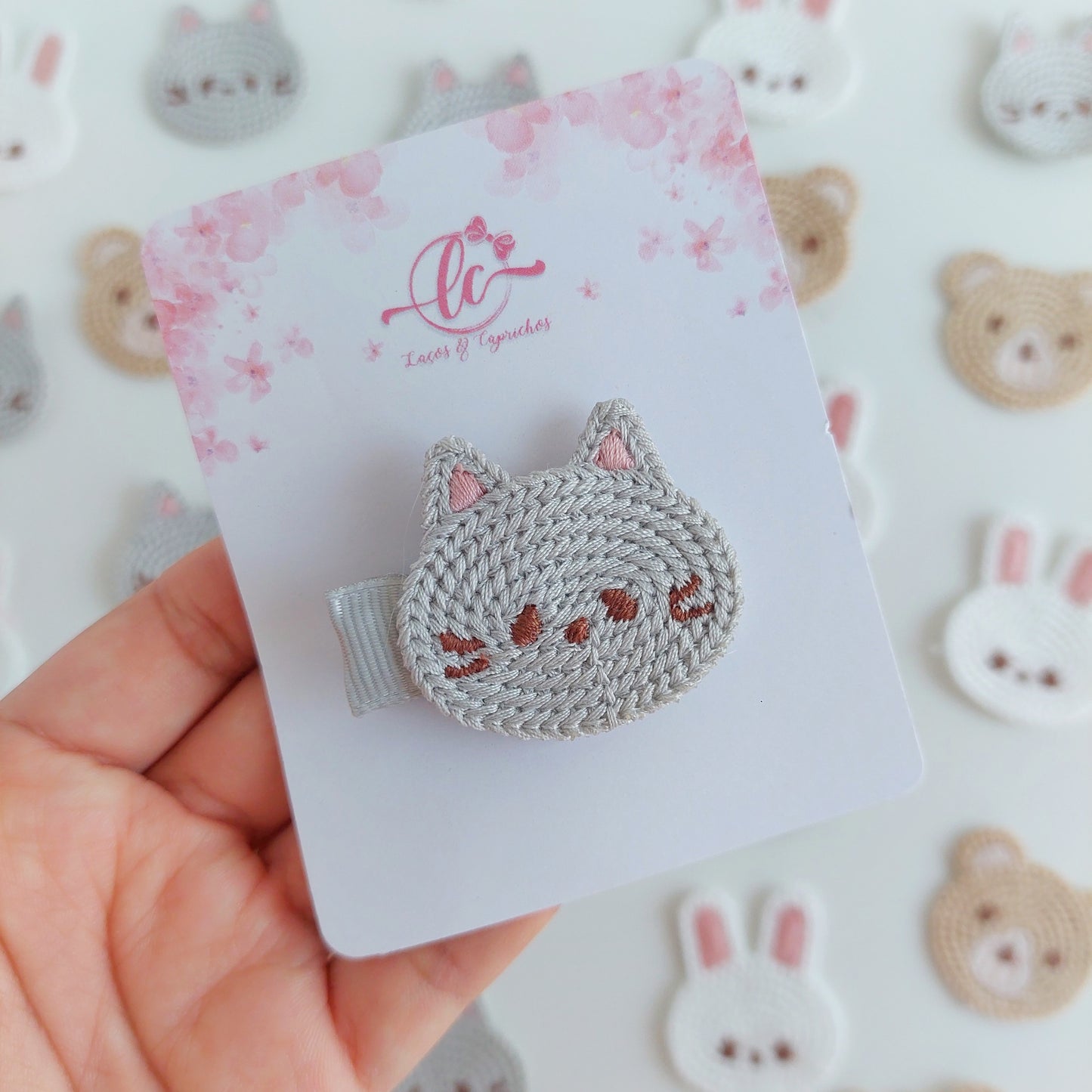 Hair Clips Gatinho