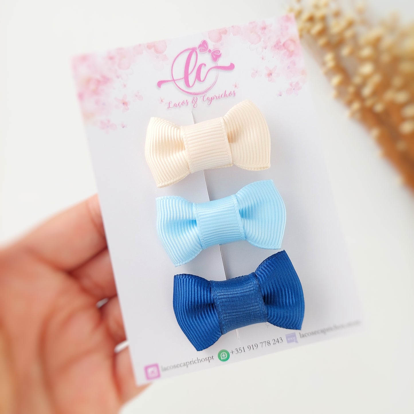 Trio - Lazo para bebé recién nacido 3,5 cm - Talla S