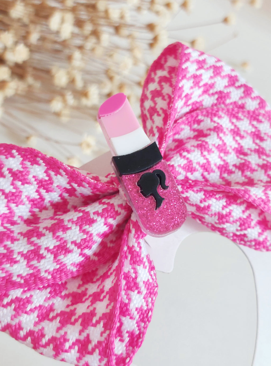 Glossy Barbie checkered