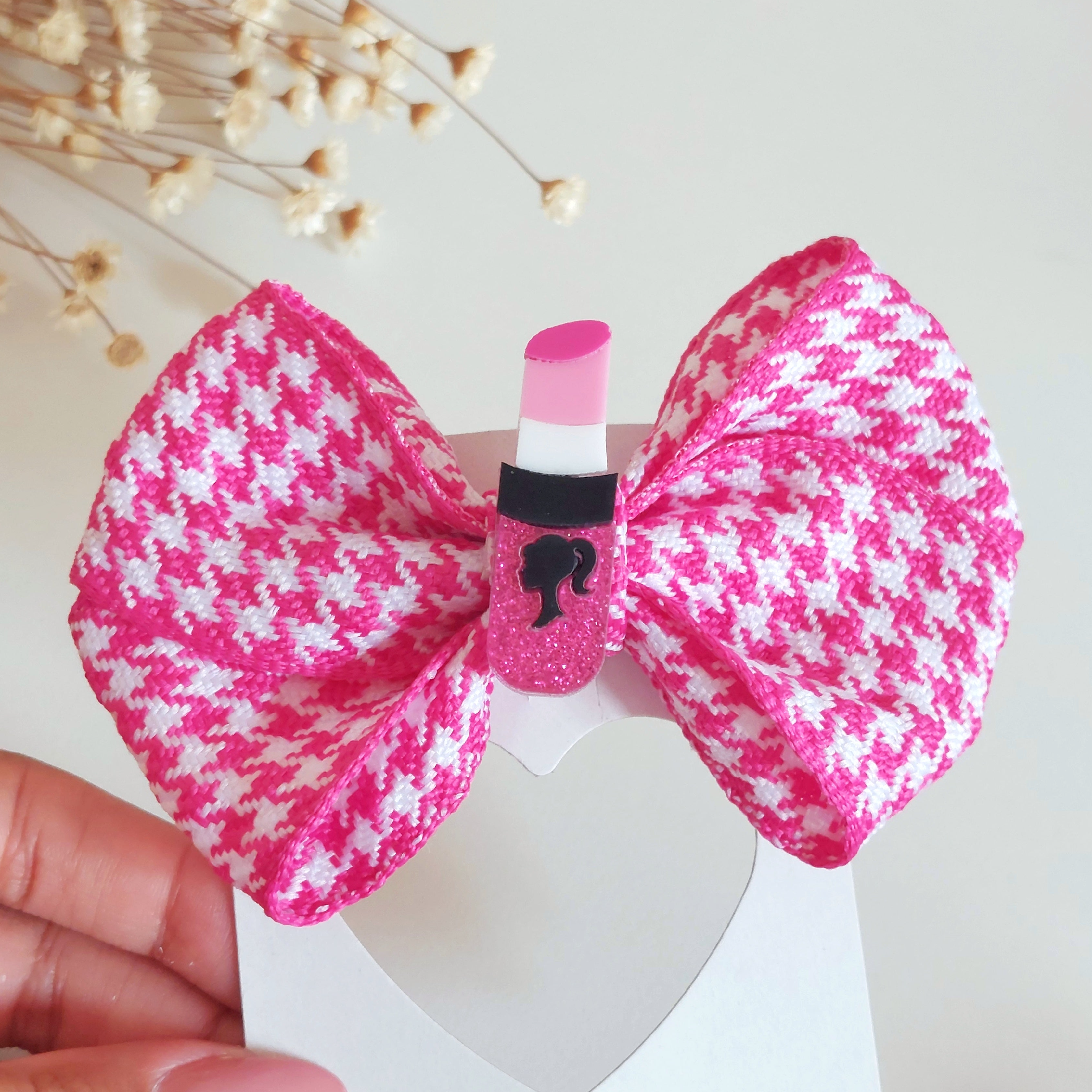 Glossy Barbie checkered