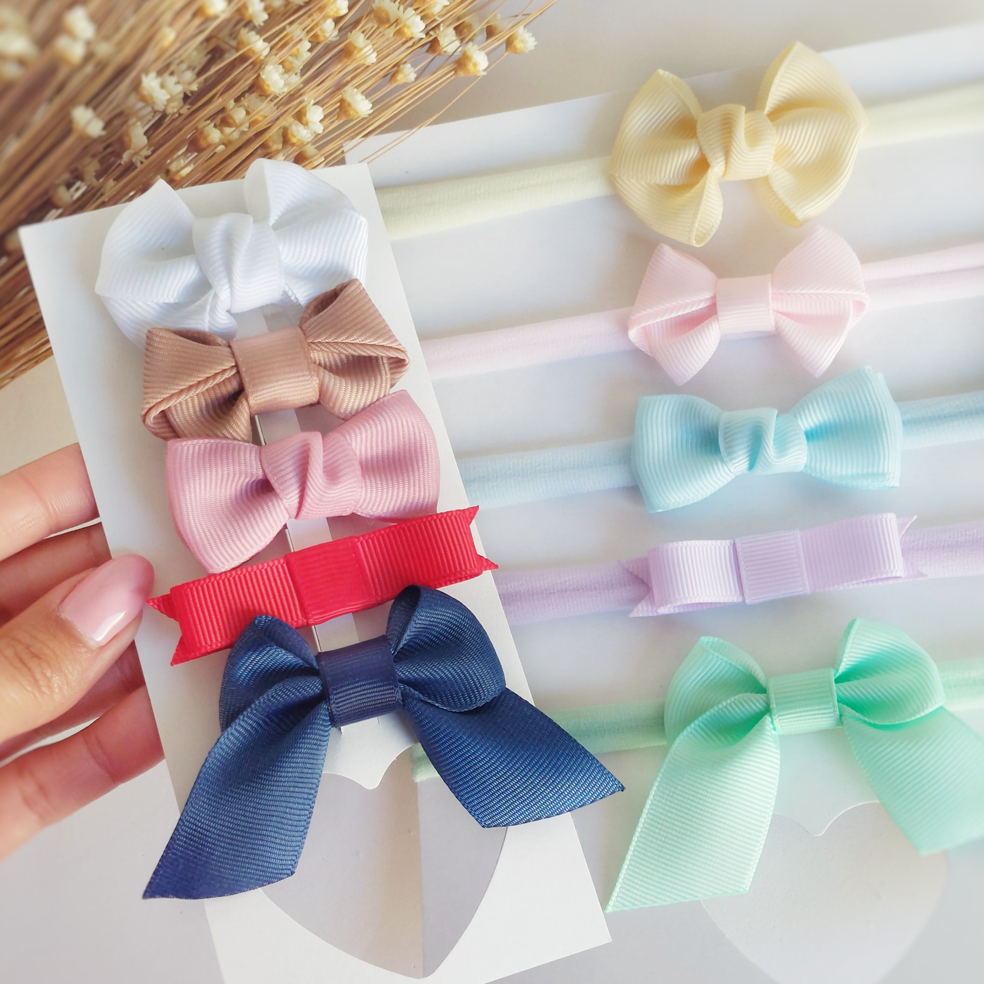 Economy pack of headbands and hair clips