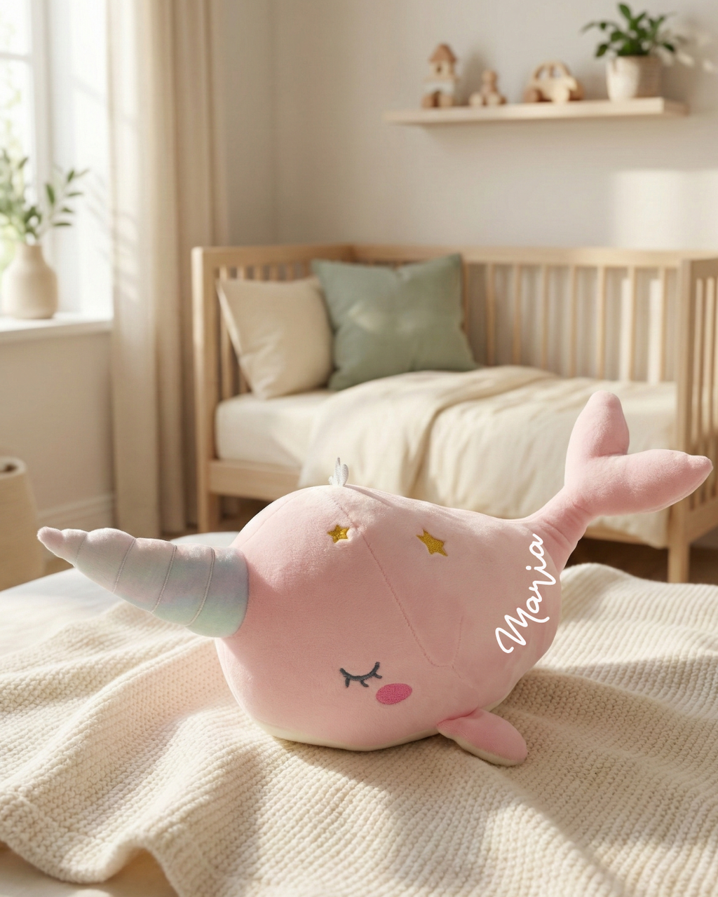 Dream Whale – Personalized Plush Toy with Name 🐳