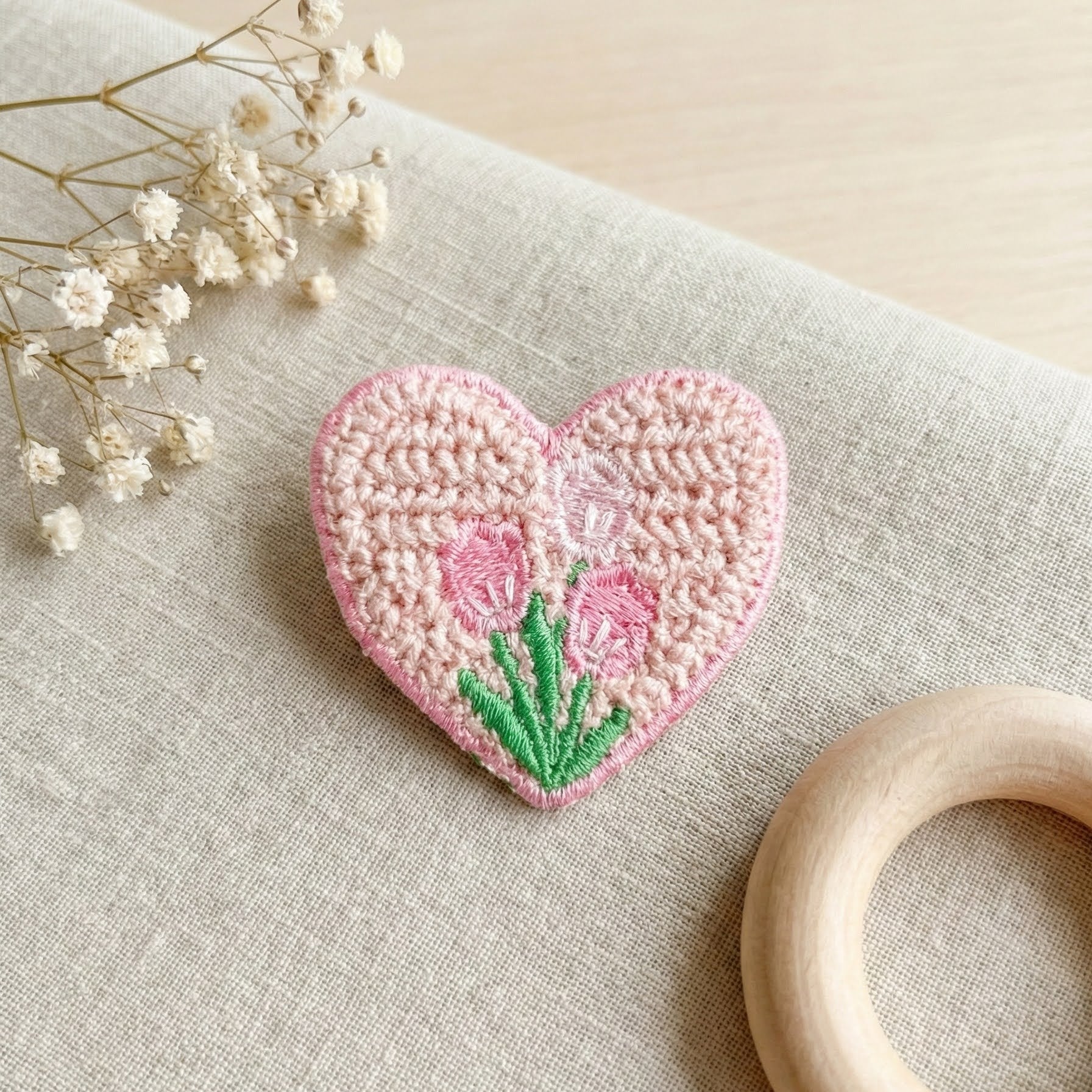 Coração Crochê