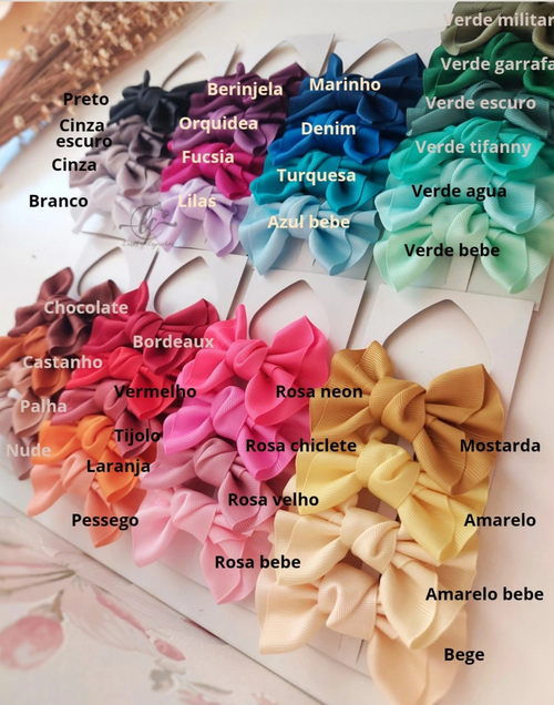 All colors ruffled L - 35 bows