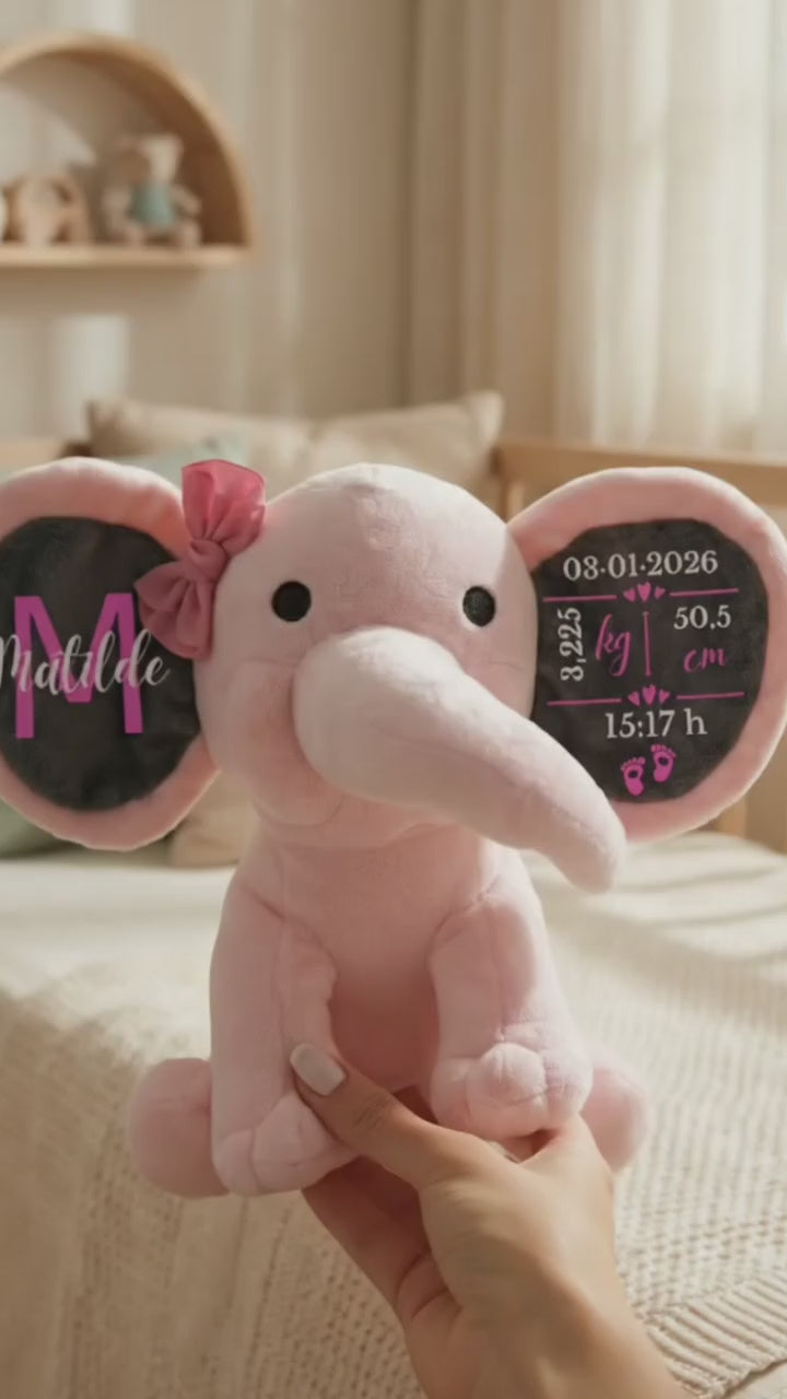 Elefante dei Ricordi – Immortala la Nascita 🐘 + Spedizione Gratuita