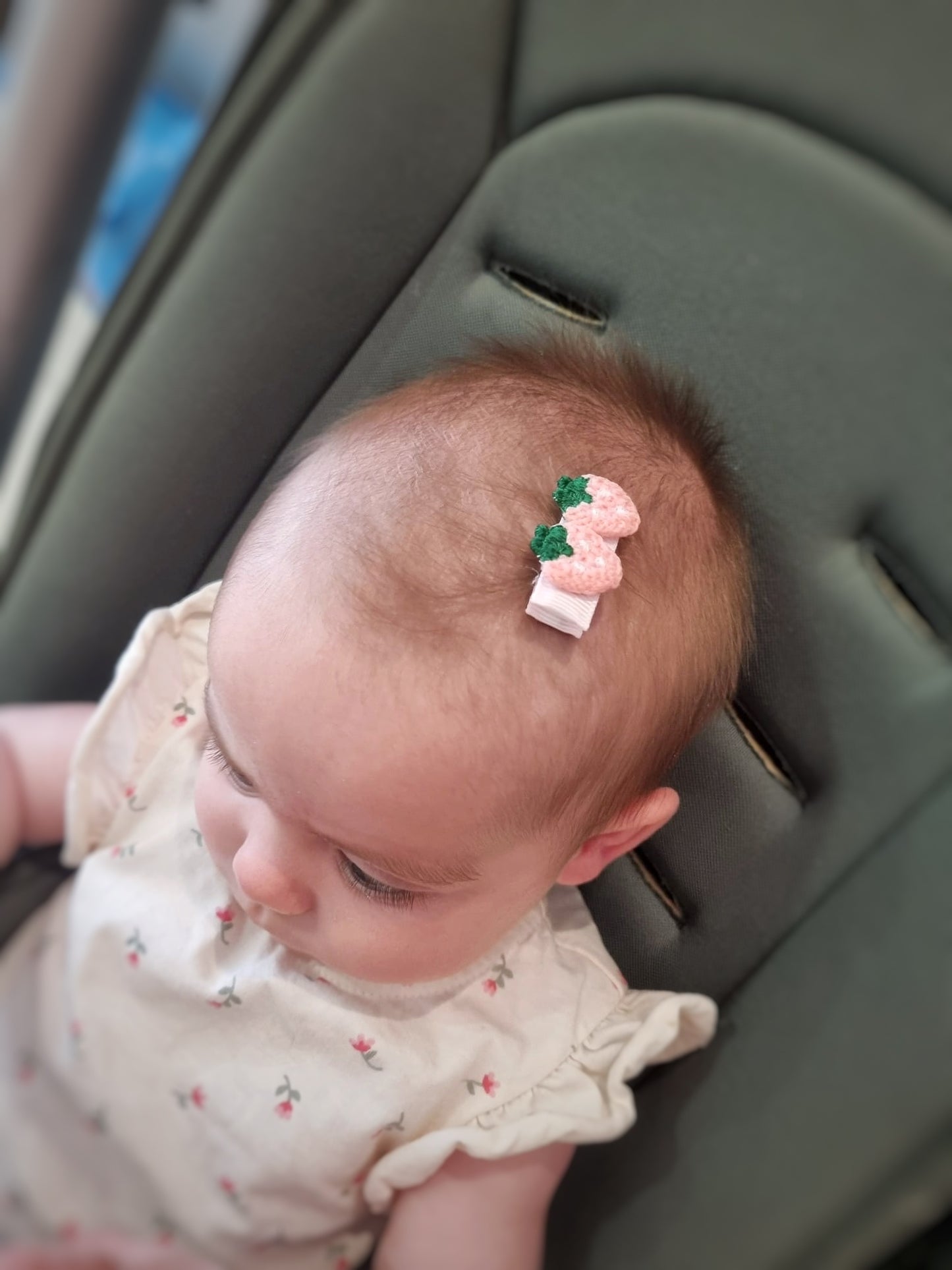 Ganchos Frutas para Bebé Recém-Nascida – Hair Clips Pequenos e Antiderrapantes (4cm)