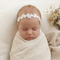 Lace Mini Flowers Headband with Lycra Adjustment (0-2 years)
