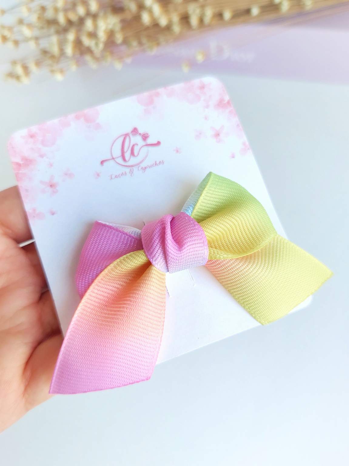 Summer Rainbow Bow Tie