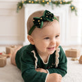 Headband Veludo com Estrelas Douradas