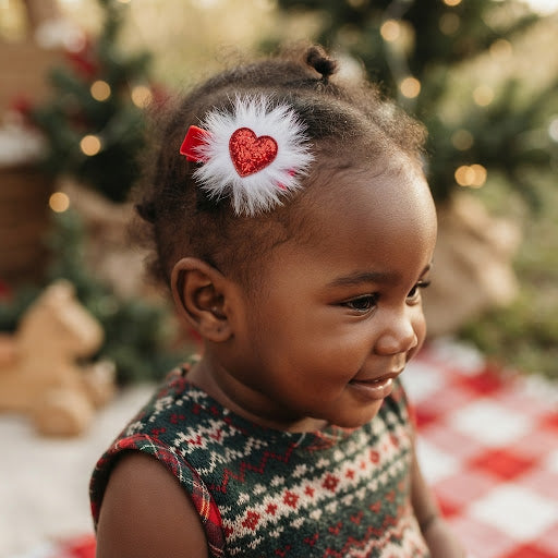 Christmas Pom-Pom Hair Clip