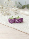 Crochet hair clip - Blueberries