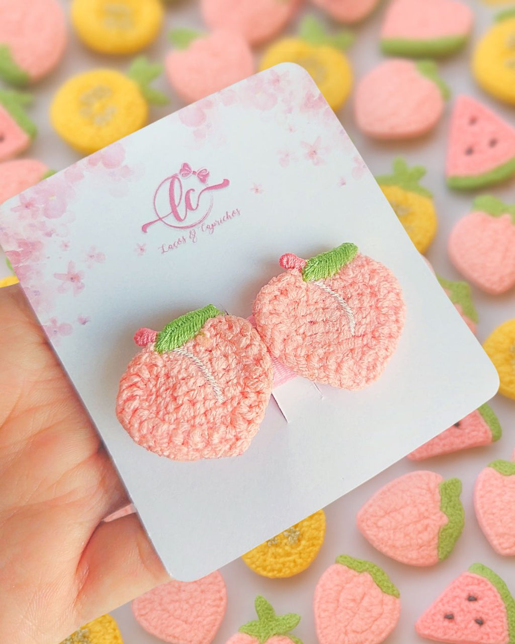 Summer Fruit Hair Clips for Newborn Baby – Small, Non-Slip Hair Clips (4cm)