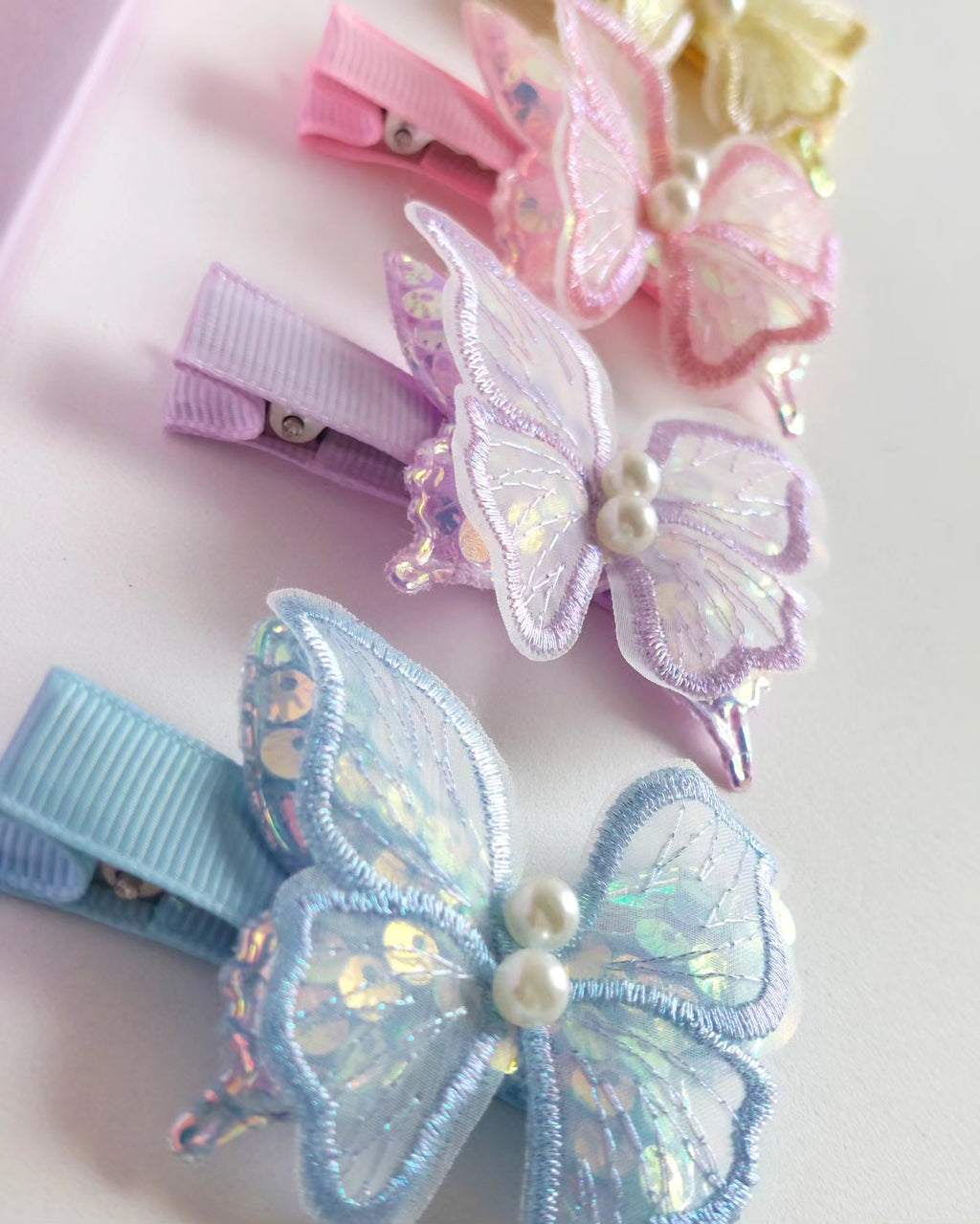 Butterfly hair clips