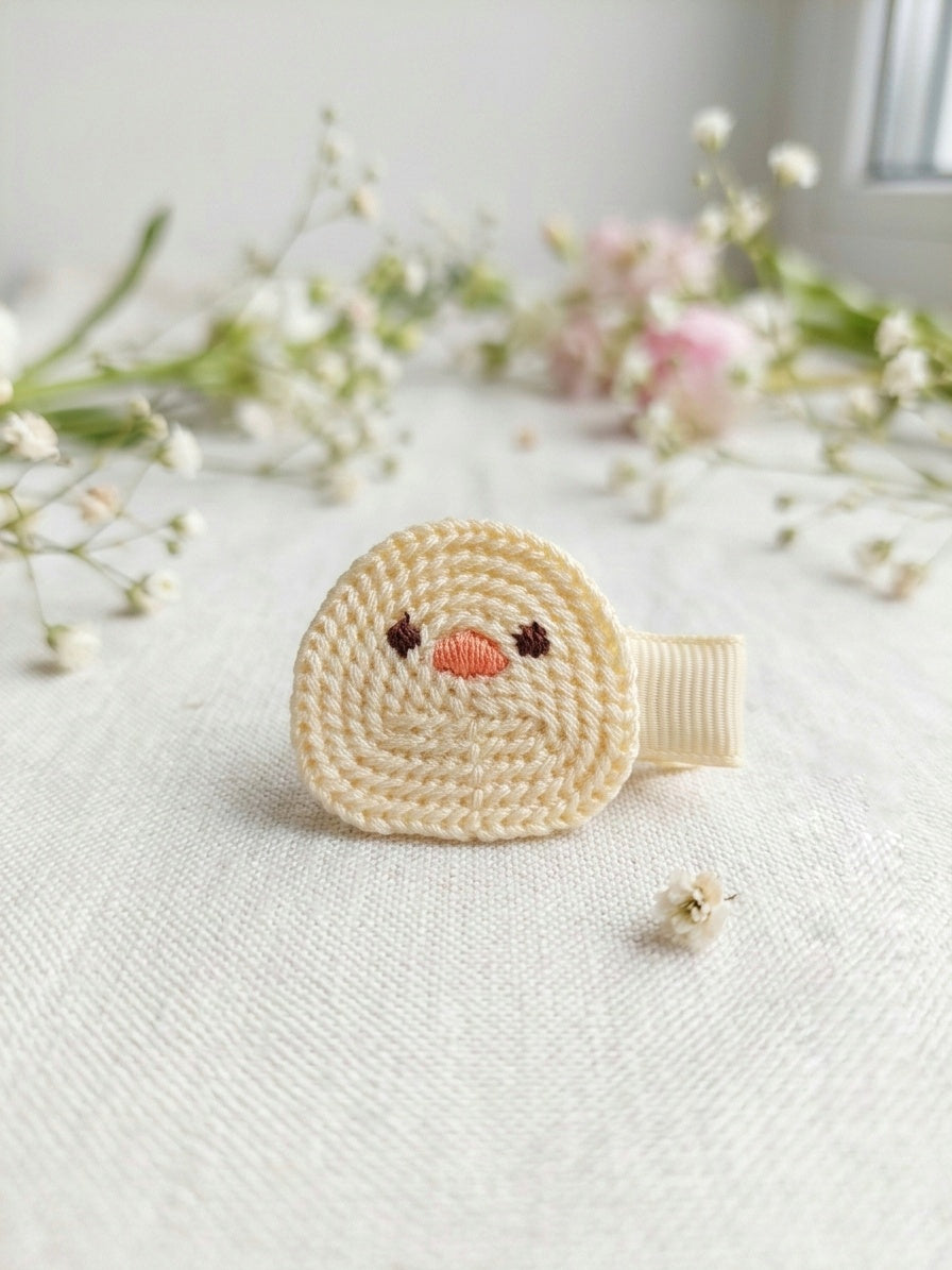 Crochet hair clip - Chick 🐤